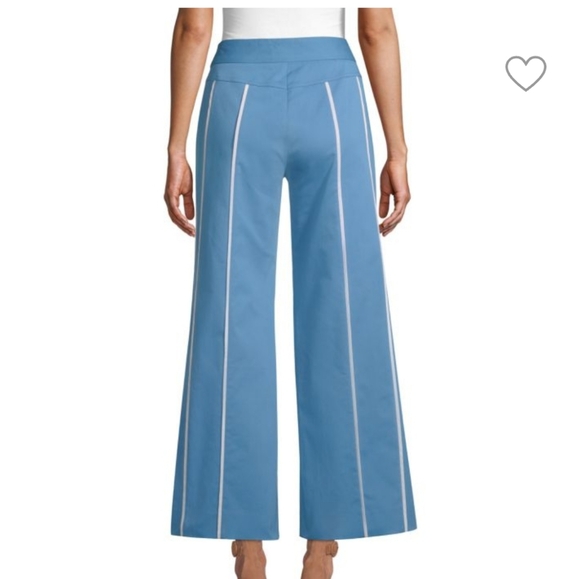 Derek Lam Striped Wide Leg  Culottes Trouser in Blue size 8 - Picture 2 of 8